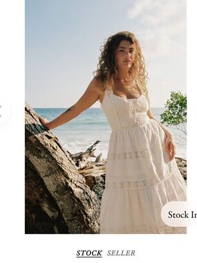 NWT Christy Dawn The Adele Dress XS Pearl Embroider